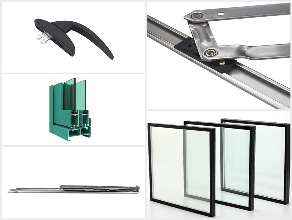 52系列非斷橋內開窗配件